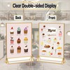 EKINIYAR 4x6 Acrylic Sign Holders 8 Pack Gold Table Number