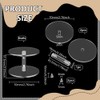 BENECREAT 6Sets Acrylic Display Stand, 2.7x2inch Round Barbell Pedestal Display