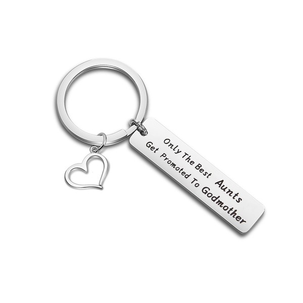 TGBJE Gift for Aunt Godmother Keychain Only The Best Aunts