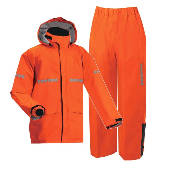 [APt PRO] AP1000 Working Rain Suit (Rescue Orange, M)