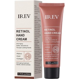 Crema De Manos Con Retinol, Reafirmante Y Antiedad, Con Colágeno. Hidratante Con Retinol Para Manos Maduras, Secas Y Agrietadas. Cuida Y Protege La Piel, Las Uñas Y Las Cutículas.