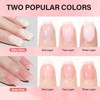 AILLSA Extra Short Coffin Gel Nail Kit 240pcs Full Nail