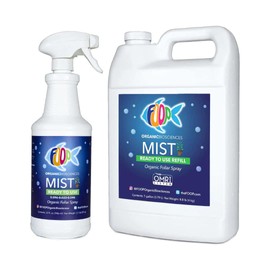 FOOP Mist Pack - Organic Foliar Spray Made from Fish Manure (with Fresh Minty Scent) | Corrects Plant Nutrient Deficiencies | Ready to Use, No Mixing Required (32oz Spray + 1G Refill)