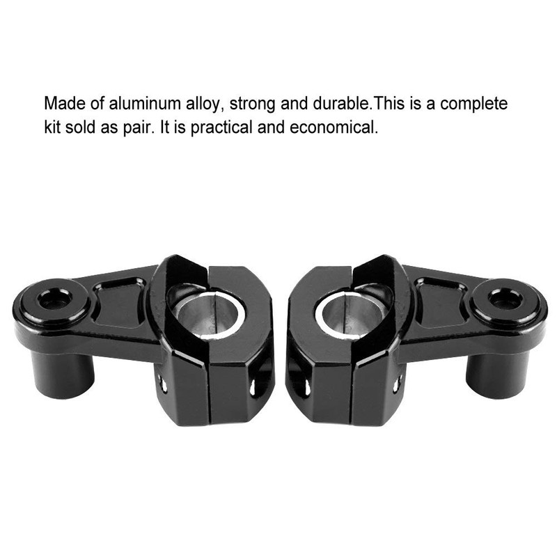 VOBOR Motorcycle Handlebar Risers - 1 Pair Universal Aluminum Alloy