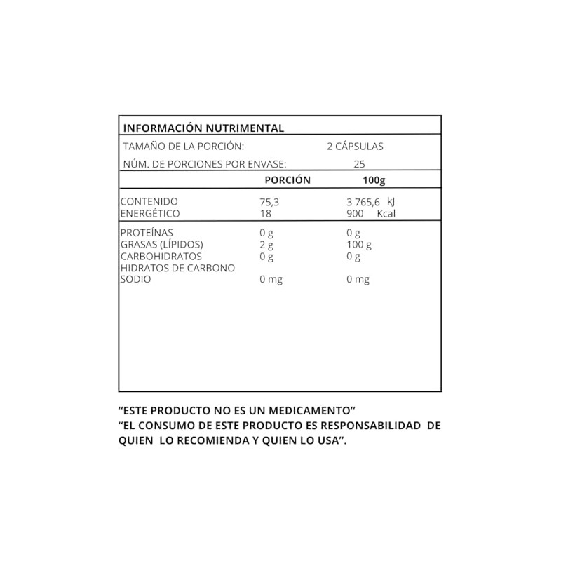 Essential Nutrition Omega 3 Vegano 50 cápsulas de 1000 mg