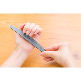 Perfect NAILS Miracle File, Waterproof, Disinfectable, Half Moon, Set of 2, Nail File, Nail File, Winding Nails, Double Nail Clippers, #100/#180/#280/#400