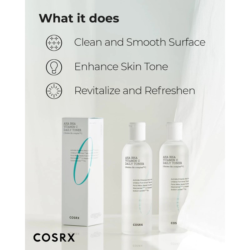 COSRX AHA BHA Vitamin C Toner 5.07 Fl Oz Natural