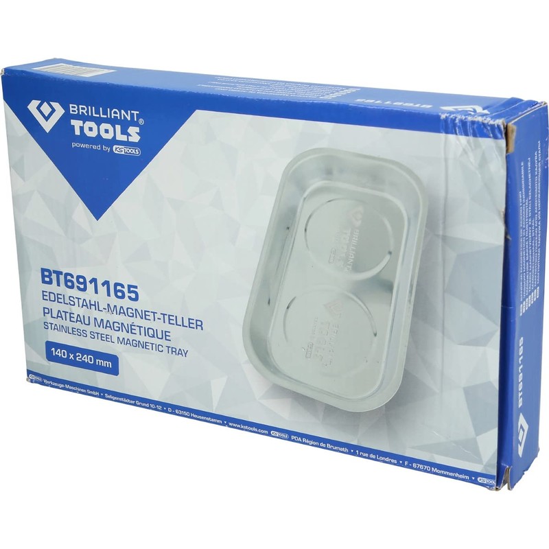 BRILLIANT TOOLS BT691165 Stainless Steel Magnetic Plate [Powered by KS