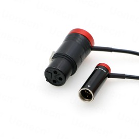 Uonecn Low-Profile 3 Pin Mini XLR TA3M Male to XLR 3 Pin Female Audio Cable for Canon C70, BMPCC 4K 6K Pro Camera Video Assist 36 cm