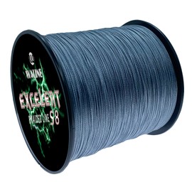 Waline Super Strong 8 Strands Braided Fishing Lines 300m 20lb-100lb PE Fishing Line Multifilament Sea Fishing Braid Line (Grey, 40lb/0.28mm/ 300m(328yds))
