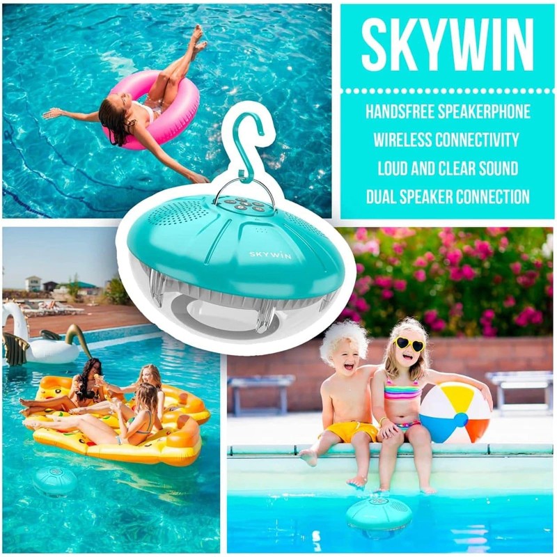 Skywin Floating Pool Speaker with Lights Accessories - Floating Pool