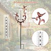 pearlstar Rain Gauge Bird Copper Rain Gauges Outdoor with Large