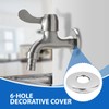 2-Pack Pipe Covers Chrome G3/4 for Shower Fittings and Accessories
