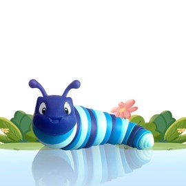 MATSUKUSHI Fidget Slug Toy, Mini Size, CM, Stress Relief, 3D Dimensional, Articulated Type, Free Disassembly, Combination, Educational Toy, Decompression Toy, Anxiety Reduction, Intelligence