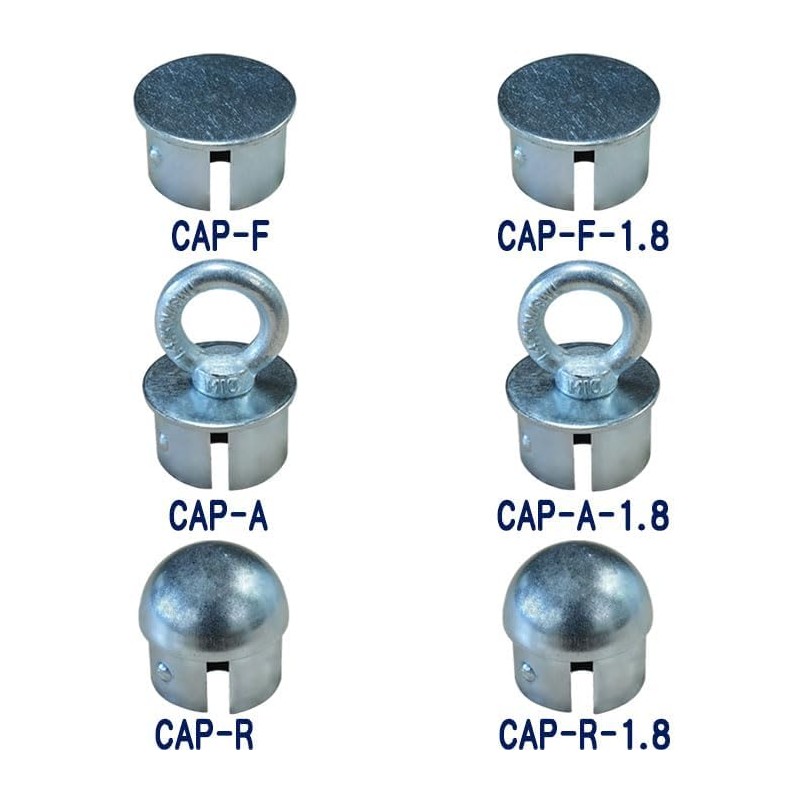 Single Tube Pipe Cap for Single Pipe Outer Diameter 1.9