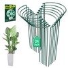 LKSSZS 12 Pack 24 inch Plant Support Stakes, Half-Round Metal