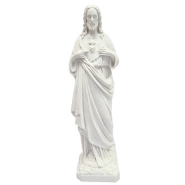 25" Sacred Heart of Jesus Catholic Religious Italian Statue Sculpture Figurine Figure Vittoria Collection Made in Italy Indoor Outdoor Garden