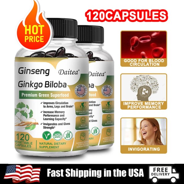 Daitea Ginseng Ginkgo Leaf Capsules, improving blood circulation in the