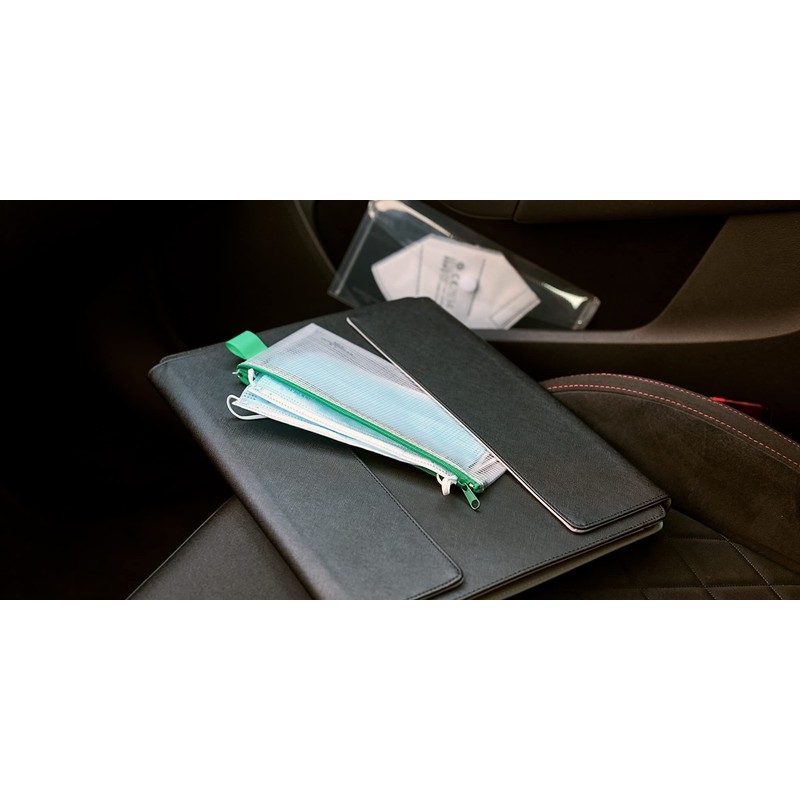 VELOFLEX A270600 Zip Pocket DIN A6, 2 Pieces, 200 x