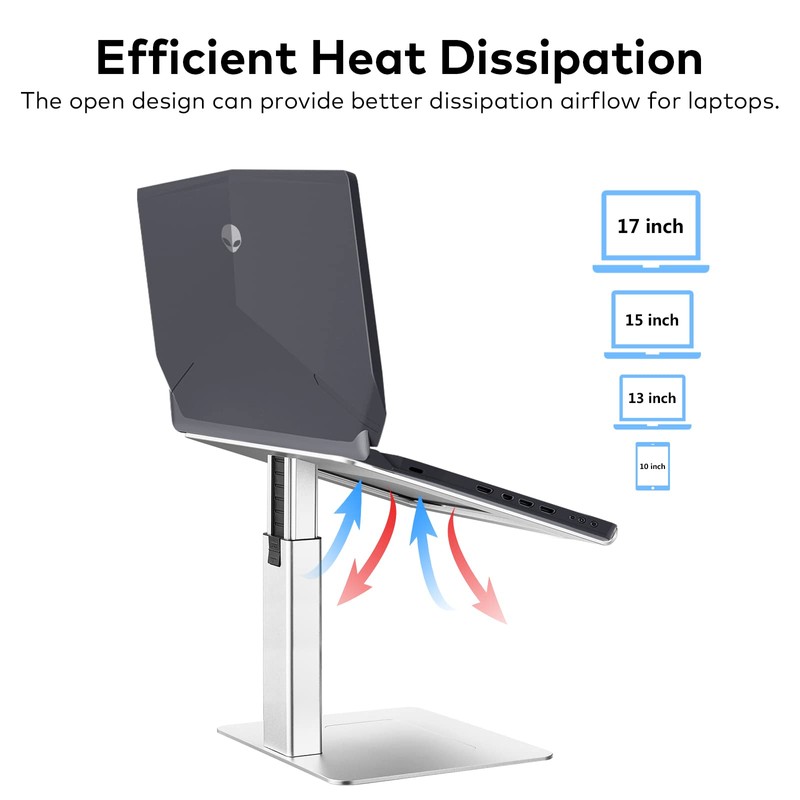 VECOFO Laptop Stand for Desk, Ergonomic Aluminum Laptop Stand Adjustable