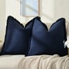 ZWJD Pillow Covers 24x24 Set of 2 Navy Throw Pillow