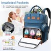 Koskids Diaper Bag Backpack, Multifunctional Waterproof,With Changing Pad, USB Port