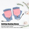 USB Heating Gloves Full Finger Half Fingerless Double Sided Heating