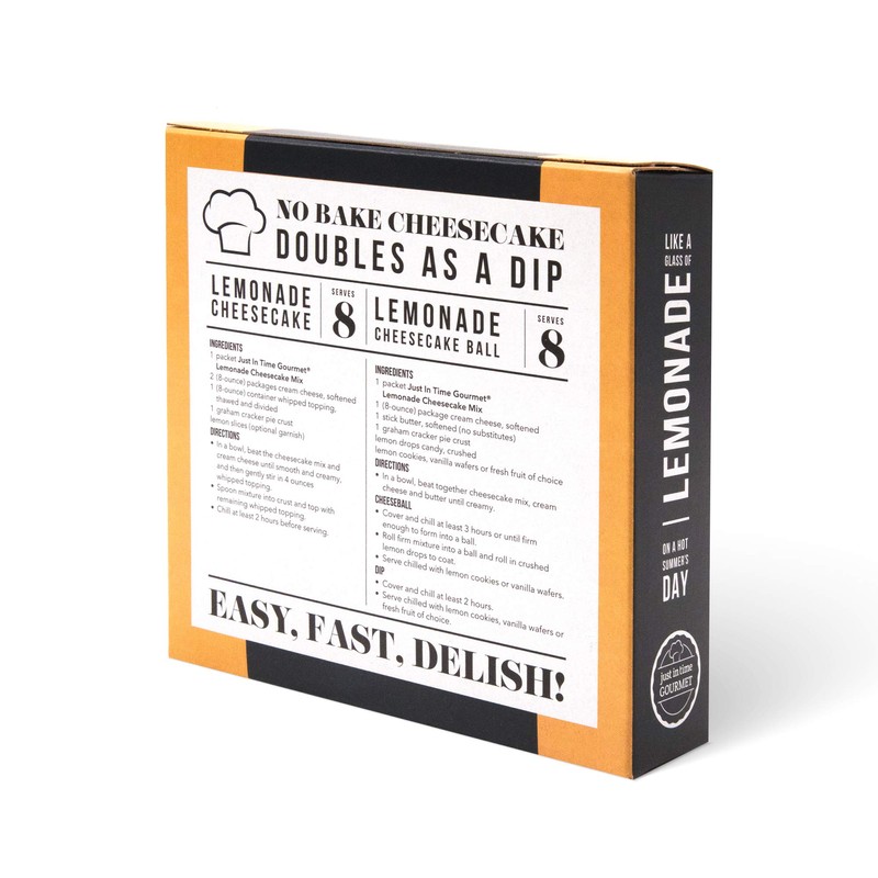 Just In Time Gourmet Lemonade Cheesecake Mix (1 mix in