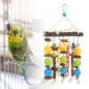 Wooden Parrot Chewing Blocks Safe Bite Resistant Large Parrot Bite