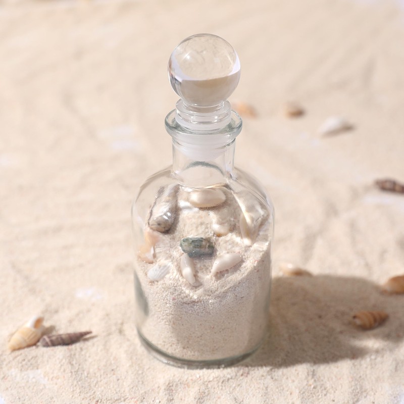 Magic Season Decorative Glass Bottle - 5 fl oz. Round