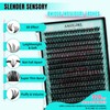 Lash Clusters 320Pcs 70D DIY Individual D Curl Wispy Eyelashes