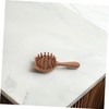 WOONEKY Portable Scalp Massager Comb Wooden Cat Hair Brush Natural