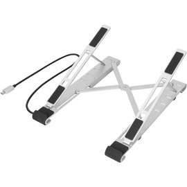DIGITUS Variable Notebook Stand with Built-in USB-C Hub, 5-Port