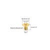 sourcing map Flat Head Socket Cap Screws, M2.5-0.45 x 4mm