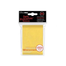Ultra Pro Deck Protector For Collectible Gaming & Sports Cards - Canary Yellow Color - Pack of 50 Protectors