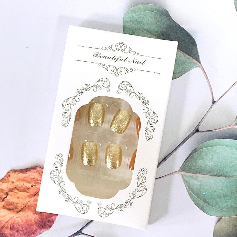 Thanksgiving Press on Square Nails Short Length Glossy Full Cover