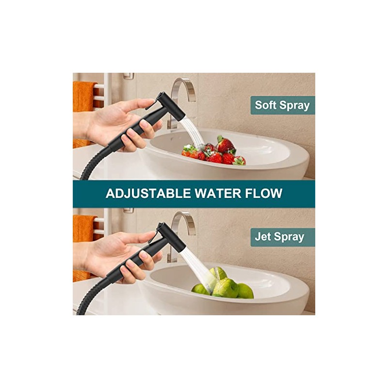 Luxury Bidet Sprayer for Toilet-Handheld Sprayer Attachment with Brass Leak