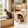Collapsible Cat Tunnel for Indoor Cats - Foldable Play Tube