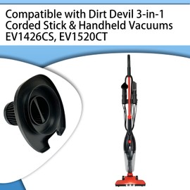 Aolleteau 4 Pack HEPA Filter Compatible with Dirt Devil 3-in-1 Lightweight Corded Stick and Handheld Multi-Surface Vacuum EV1426CS, EV1520CT