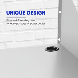 SWOTCATER Stainless Steel Microwave Shelf, 15"x20" 180 lb Heavy Duty Metal Appliance Wall Mount Floating Shelving, Commercial Microwave Rack for Kitchen, Restaurant and Hotel