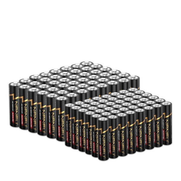 NANFU AA 48 and AAA 48 Alkaline Batteries Combo