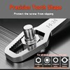 Lehood 2pcs 8-24mm Universal Double-ended Torx Wrench Sets, Self-tightening Adjustable