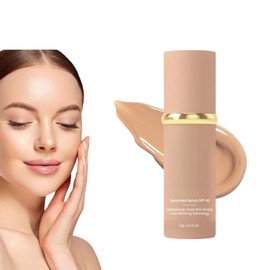 Base de maquillaje 4 en 1 líquida, hidratante media y corrector de cobertura total con SPF 50, larga duración e impermeable,1PCS