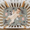WELLDAY Farm Animals Pattern Crib Sheets for Boys and Girls,