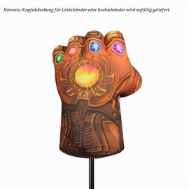 Scott Edward Funny Golf Club Head Covers for 460cc Wood (Thanos Unlimited Gloves DW)