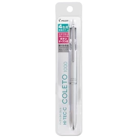 PILOT PLHKC1SCS Pilot Multi-functional Pen Hi-Tec C Colleto 1000 for Body 4 Colors, Silver