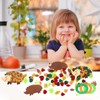 DAZZTIME Herbst Basteln Kinder,lgel Bastelsets für Kinder,137 Stück Filz Herbst