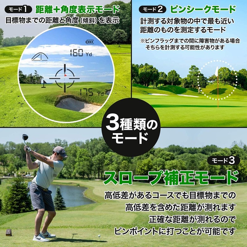 PEAKPULSE Golf Laser Distance Meter, Magnetic Mounted, Golf Scope, Golf