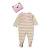 Vitamins Baby 2-Piece Footed Coverall Set Owl (9M, Pink)