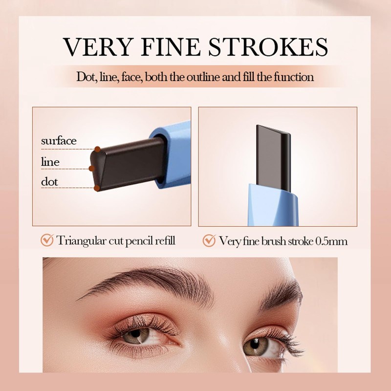 Professional Makeup Brow Pencil, Dual Ended with Brow Pencil and